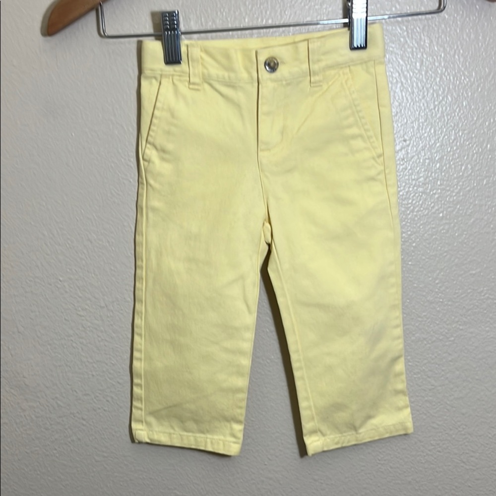 Janie and Jack Yellow Spring Easter Pants